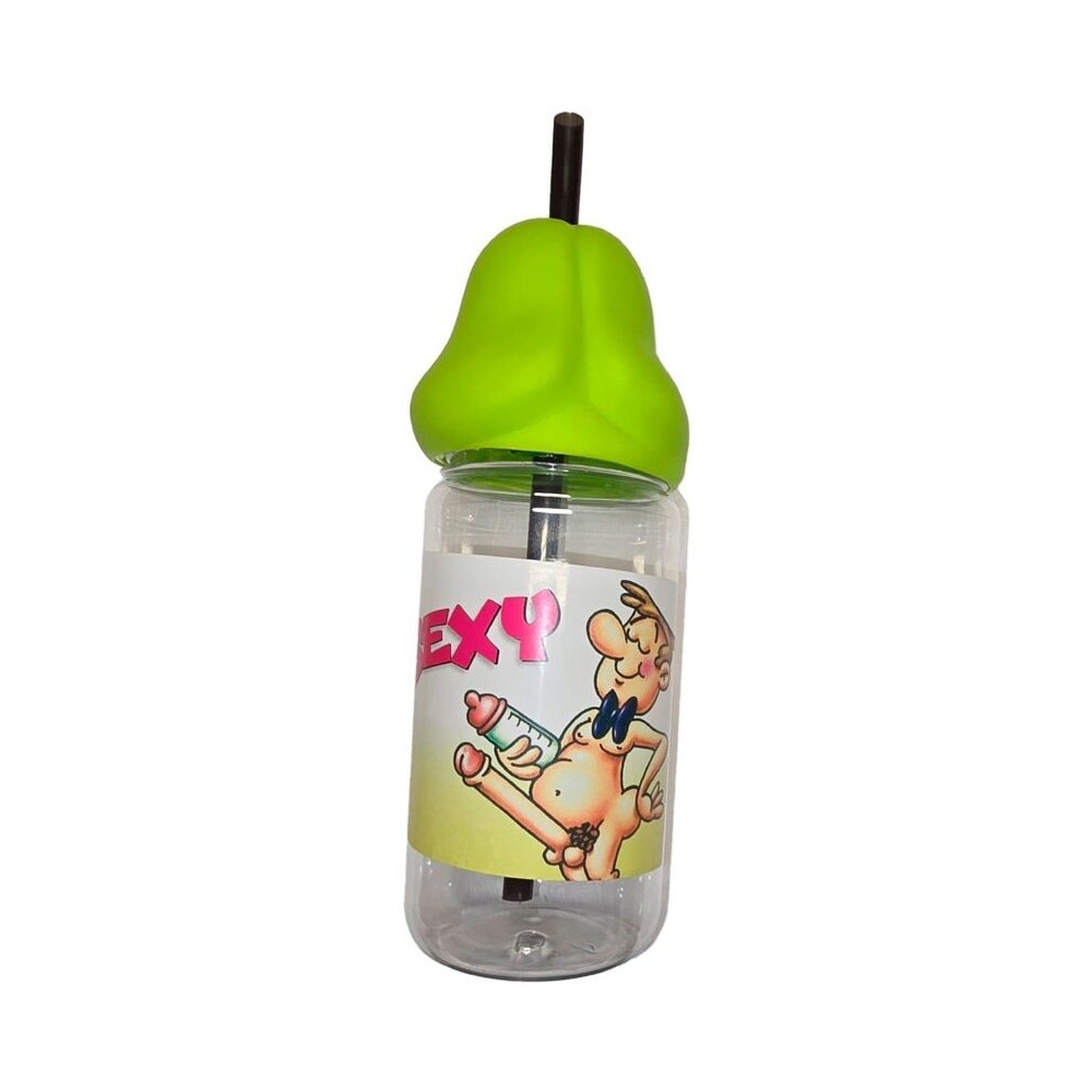 DIABLO PICANTE - PENISFÖRMIGE 360 ML BABYFLASCHE GRÜN