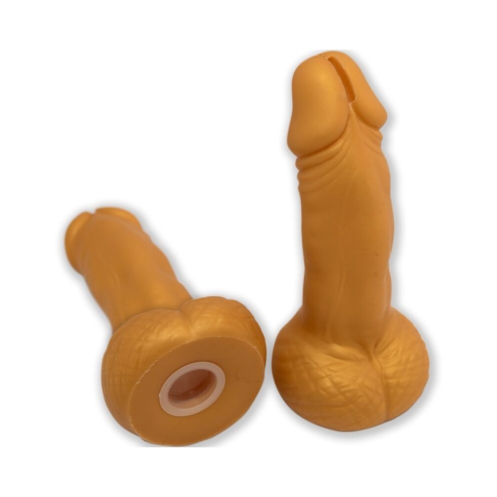 DIABLO PICANTE - PENIS SHAPED PIGGY BANK 22.5 CM GOLD