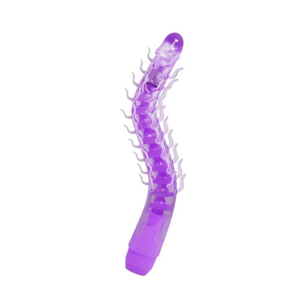 BAILE - FLEXI VIBE SENSUAL SPINE BENDABLE VIBRATING DILDO LILAC 23.5 CM