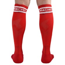 MACHO - CHAUSSETTES LONGUES HOMME TAILLE UNIQUE - ROUGE