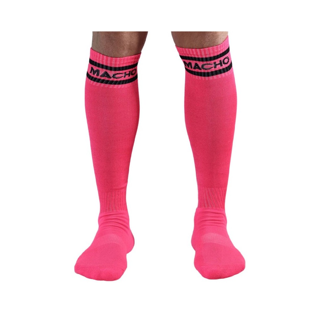 MACHO - CALZINO LUNGO DA UOMO TAGLIA UNICA - ROSA