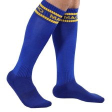 MACHO - CALZINO LUNGO DA UOMO TAGLIA UNICA - BLU