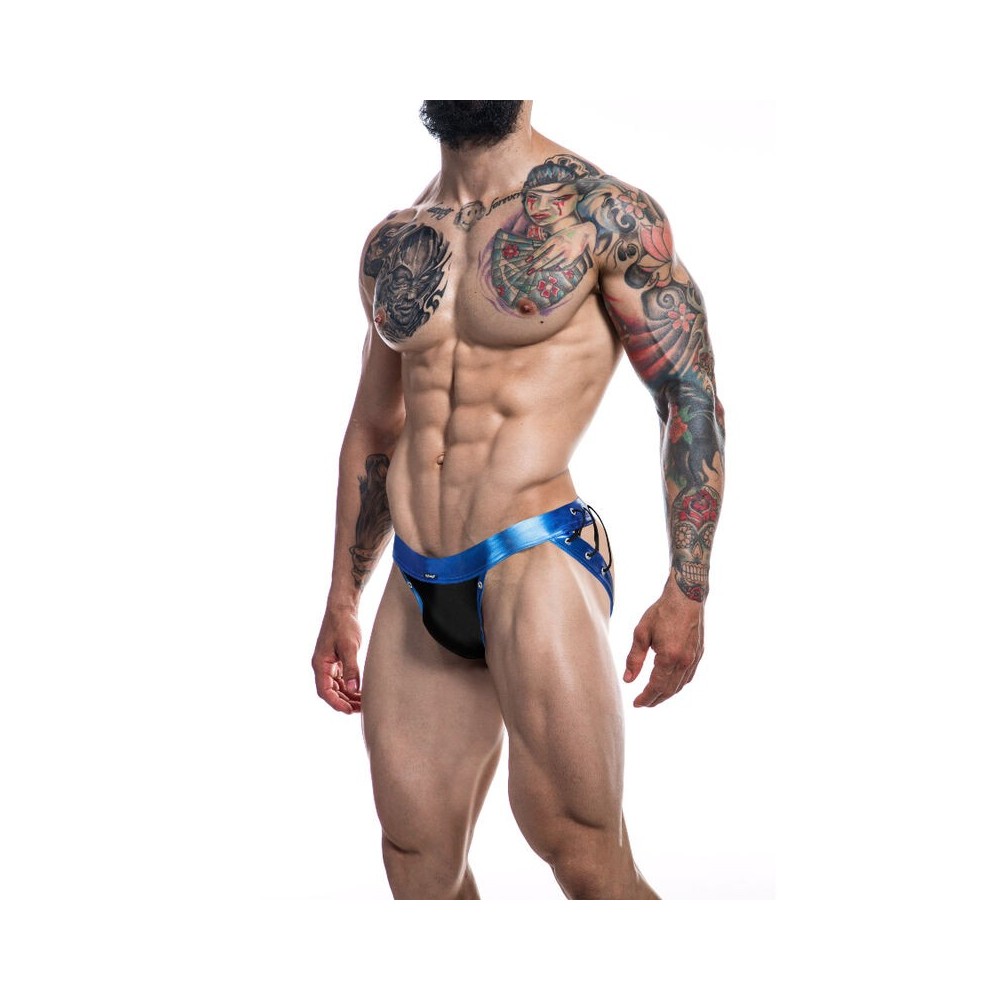 CUT4MEN - JOCKSTRAP DESIRE BLAUES KUNSTLEDER XL