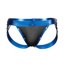 CUT4MEN - JOCKSTRAP DESIRE BLAUES KUNSTLEDER XL