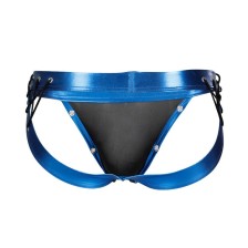 CUT4MEN - JOCKSTRAP DESIRE BLAUES KUNSTLEDER XL