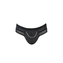 PASSION - 030 SLIP OUVERT TOM NOIR L/XL