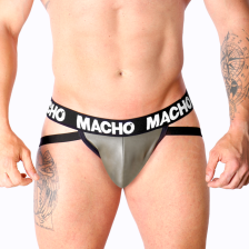 MACHO - MX27GR JOCK CINZA BEGE COURO S