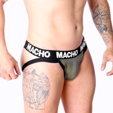 MACHO - MX27GR JOCK CINZA BEGE COURO S