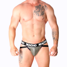 MACHO - MX27GR JOCK CINZA BEGE COURO S