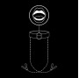 FETISH SUBMISSIVE - GAG RING WITH NIPPLE CLAMPS