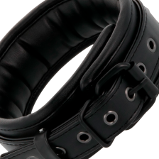 DARKNESS - COLLARE COMPLETAMENTE NERO CON GUINZAGLIO