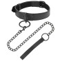 DARKNESS - COLLIER COMPLET FIN NOIR AVEC LAISSE
