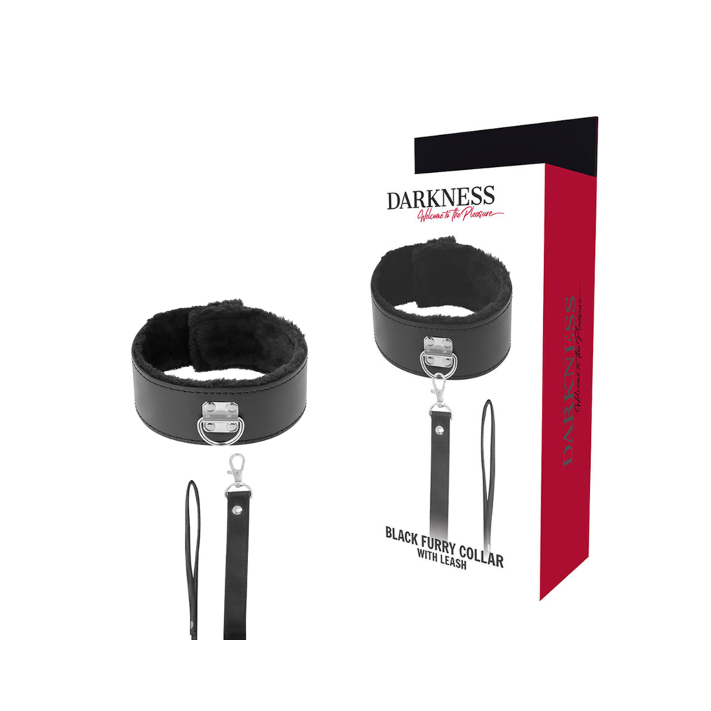 DARKNESS - COLAR FORRO COM CORRENTE DE TITÂNIO