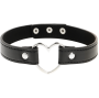 COQUETTE CHIC DESIRE - COLLIER CUIR VEGAN FEMME ACCESSOIRE COEUR