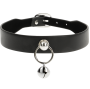 COQUETTE CHIC DESIRE - VEGANE LEDER-HALSKETTE DAMEN-ACCESSOIRE RASSEL/REIFEN