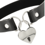 COQUETTE CHIC DESIRE - COLLANA IN PELLE VEGANA CON ACCESSORIO CUORE CON CHIAVE