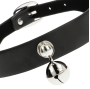 COQUETTE CHIC DESIRE - COLLANA IN PELLE VEGANA ACCESSORIO DONNA CON SONAGLIO