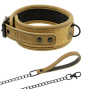 FETISH SUBMISSIVE ORIGEN - COLLANA RIVESTITA IN NEOPRENE CON CATENA