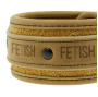 FETISH SUBMISSIVE ORIGEN - VEGAN LEATHER HANDCUFFS WITH NEOPRENE LINING