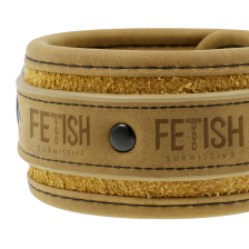 FETISH SUBMISSIVE ORIGIN - MENOTTES DE CHEVILLE EN CUIR VEGAN AVEC DOUBLURE EN NÉOPRÈNE