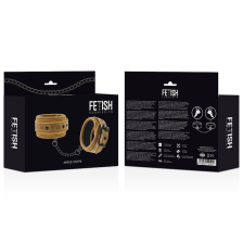 FETISH SUBMISSIVE ORIGIN - MANICOTTI PER CAVIGLIA IN PELLE VEGANA CON FODERA IN NEOPRENE