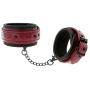 FETISH SUBMISSIVE DARK ROOM - POLSINI ALLA CAVIGLIA IN PELLE VEGANA CON FODERA IN NEOPRENE
