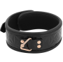 BEGME - BLACK EDITION PREMIUM VEGAN LEATHER COLLAR WITH NEOPRENE LINING