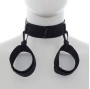 OHMAMA FETISH  NYLON-HALSBAND MIT HANDGELENK-FESSELN