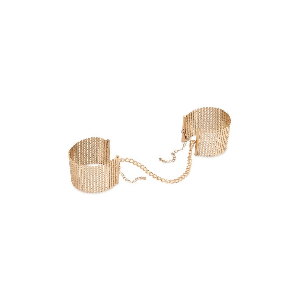 BIJOUX - DÉSIR MÉTALLIQUE GOLDEN METAL MESH HANDCUFFS