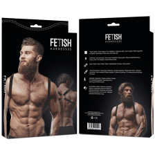 FETISH SUBMISSIVE ATTITUDE - ECO LEATHER BACK STRAP HARNESS MEN