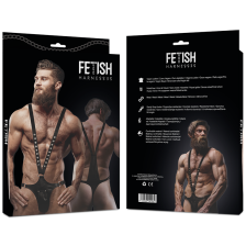 FETISH SUBMISSIVE ATTITUDE - ECO LEATHER BODY STRAP HARNESS MEN