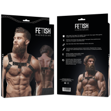 FETISH SUBMISSIVE ATTITUDE - IMBRACATURA PETTO IN ECOPELLE DA UOMO