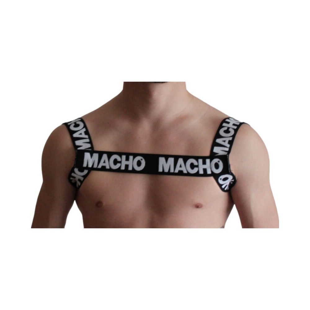 MACHO - ARNÊS DUPLO PRETO