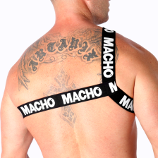 MACHO - ARNÊS ROMANO BRANCO L/XL