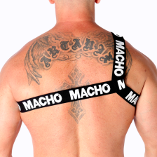 MACHO - ARNÊS ROMANO BRANCO L/XL