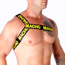 MACHO - ROMAN HARNESS YELLOW S/M