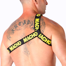 MACHO - ARNÊS ROMANO AMARELO S/M