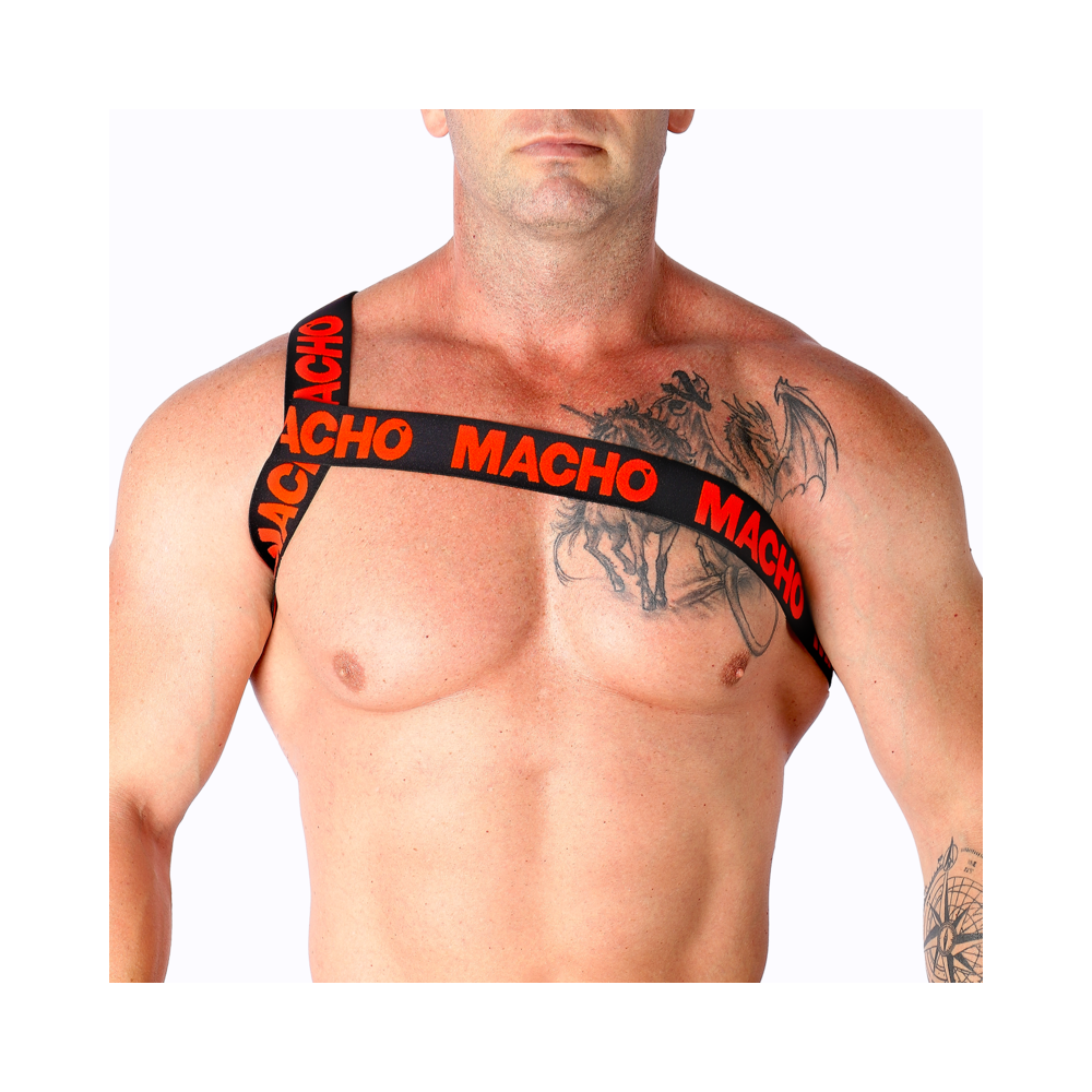 MACHO - HARNAIS ROMAIN ROUGE S/M