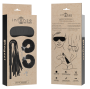 INTENSE - FETISH PLAYSET ÉROTIQUE 1 AVEC MENOTTES, MASQUE AVEUGLE ET FLOGGER