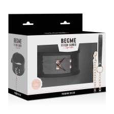 BEGME - BLACK EDITION PREMIUM COLLARE IN PELLE VEGANA