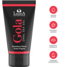 INTIMATELINE LUXURIA - ORAL SEX GEL STRAWBERRY FLAVOR 50 ML