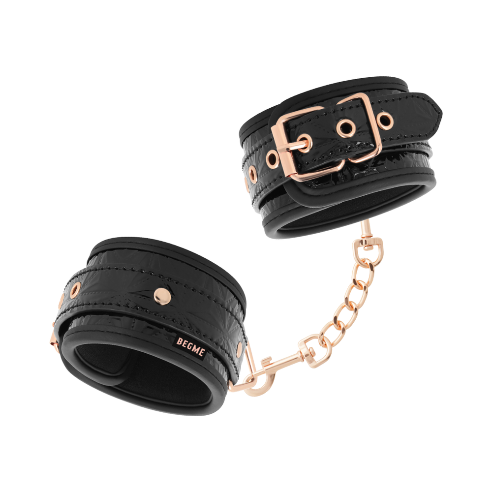 BEGME - BLACK EDITION PREMIUM HANDCUFFS WITH NEOPRENE LINING