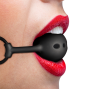 FETISH SUBMISSIVE BONDAGE - BÂILLON À BOULE EN SILICONE RESPIRANT