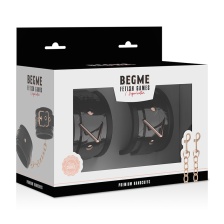 BEGME - BLACK EDITION PREMIUM HANDCUFFS WITH NEOPRENE LINING