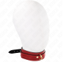 KINK - WEINROTE VERSTELLBARE HALSKETTE MIT GOLDENEN DETAILS 29-42,5 CM X 4 CM
