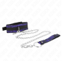 KINK - COLAR CURTO DE RENDA DE VELUDO COM CINTO 105 CM COM DEFEITO EM NYLON 44 X 5,5 CM