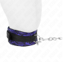 KINK - COLLANA CORTA IN PIZZO DI VELLUTO CON CINTURA 105 CM CON PROFILO IN NYLON 44 X 5,5 CM