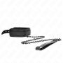 KINK - COLLIER DE BONDAGE EN NÉOPRÈNE MODÈLE 1 AVEC CEINTURE 78 CM RÉGLABLE 37,5 X 49,5 CM