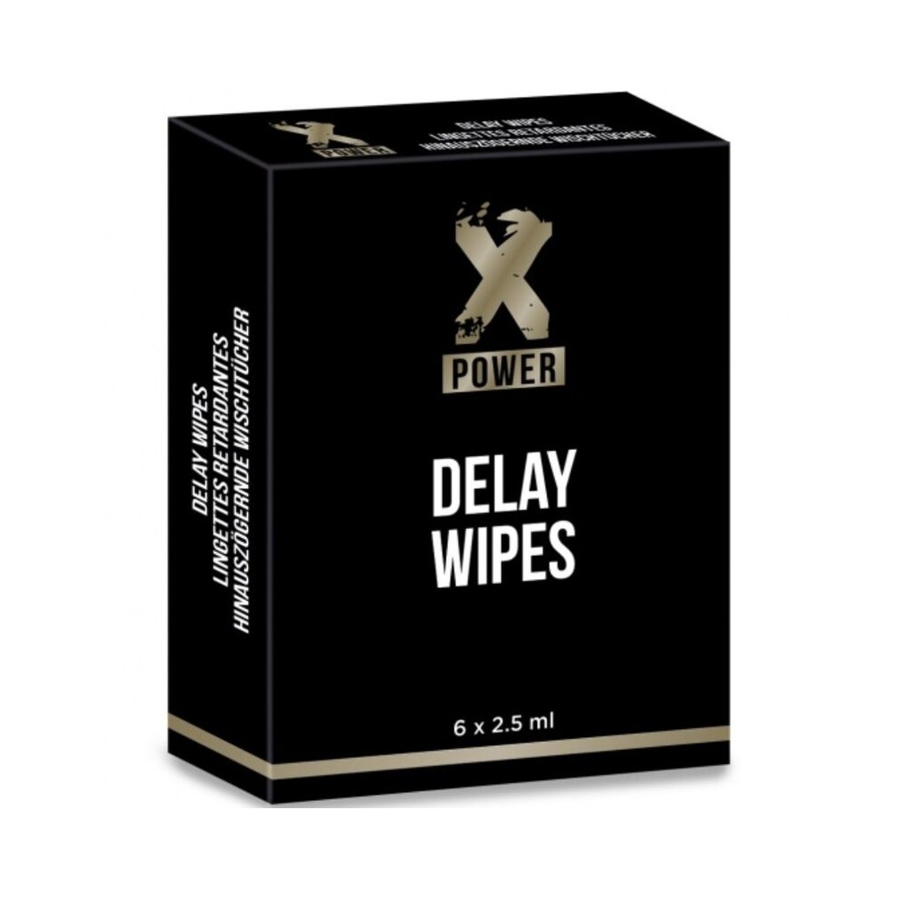 X POWER - DELAY WIPES 6 UNITS