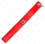 KINK - HALSKETTE MIT GÜRTEL 65 CM MIT BREITEM ROTEN BAND VERSTELLBAR 33,5-41 CM X 5 CM